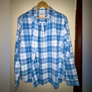 New MADEWELL blue/white flannel